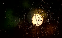 雨夜玻璃窗雨滴