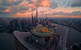 航拍上海电影感魔都