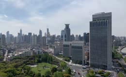 上海浦西市中心道路与绿化城建