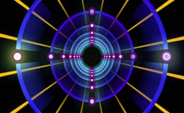 紫色霓虹光隧动态穿梭舞台光影LED