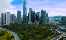 深圳福田 CBD 大百汇广场航拍