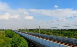 航拍京沪高铁