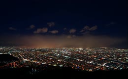 城市鸟瞰夜景