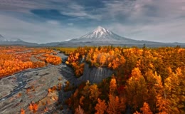 秋日的富士山