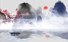 中国风诗朗诵LED背景