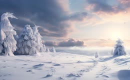 唯美的雪景