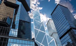 香港中环摩天建筑群