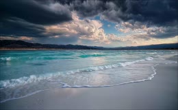 海滩日落美景