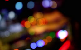 夜晚室内虚焦灯光