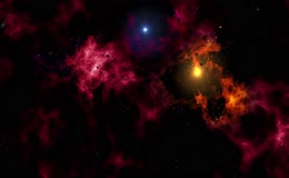 绚丽彩色星云宇宙
