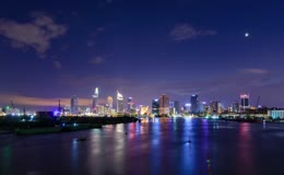 西贡滨江城市夜景