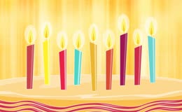 生日庆祝蜡烛背景视频