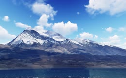 巍巍雪山延时摄影