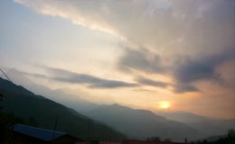 山间日出延时