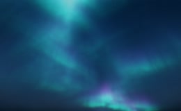 夜幕星空极光变幻