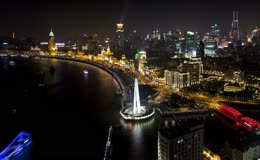 上海黄浦江外滩夜景